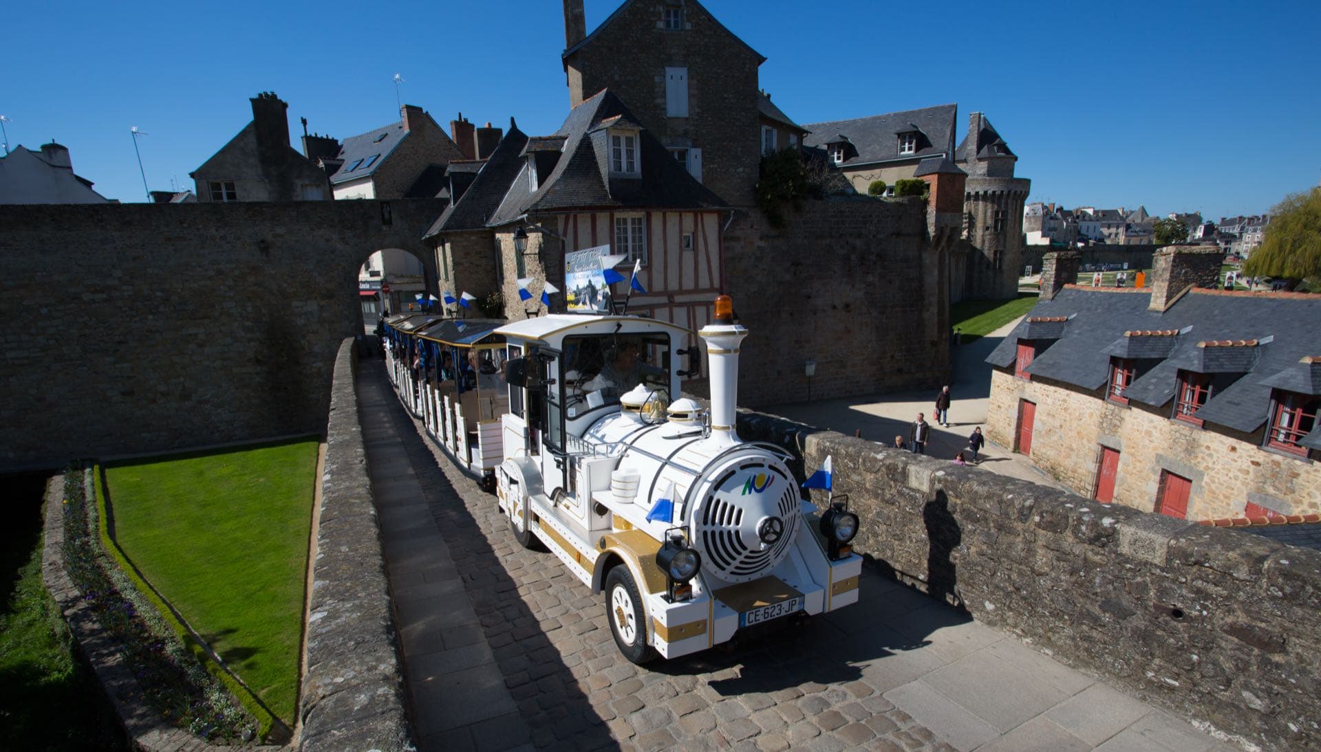Place Gambetta, Vannes — point de départ du Petit Train